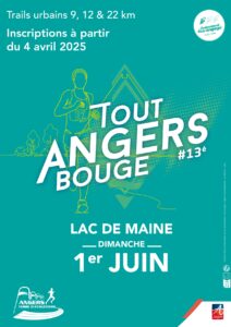 Tout Angers Bouge le 1er juin 2025 -parcours de 9,12 et 22km